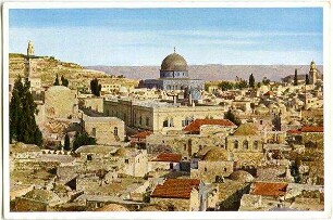 Jerusalem. Blick vom Damaskus-Tor gegen Südsten