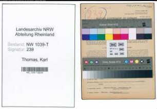 Entnazifizierung Karl Thomas , geb. 12.06.1886 (Kaufmann)