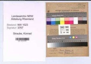 Entnazifizierung Konrad Straube , geb. 14.05.1896 (Meister)