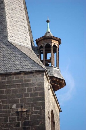 Früherer Türmer - Ausguck am Turm der Ägidiikirche Quedlinburg