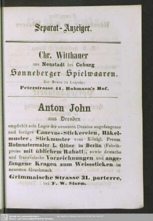 Separat-Anzeiger