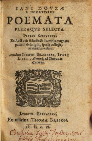 Poemata pleraque selecta