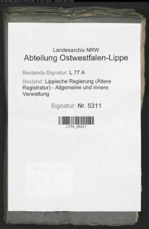 Depositenwesen des Hofgerichts