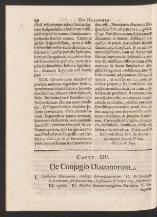 Caput XIV. De Coniugio Diaconorum.