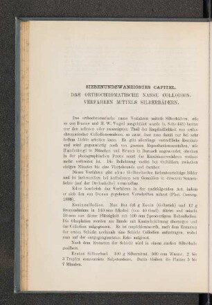 Siebenundzwanzigstes Capitel. Das orthochromatische nasse Collodion-Verfahren mittels Silberbädern.