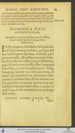 Dominica Post Ascensionem