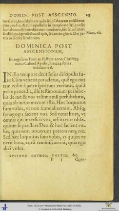 Dominica Post Ascensionem