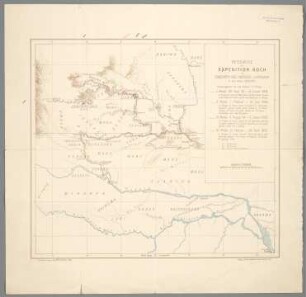 Reisewege der Expedition Koch am Oberen Rio Negro u. Yapura in den Jahren 1903-1905