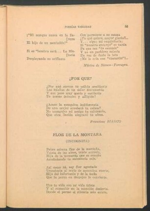 Flor de la montaña : (Incógnita)