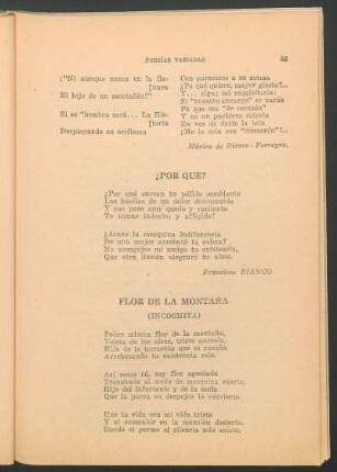 Flor de la montaña : (Incógnita)