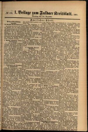 Zweite Ausgabe vom Dienstag, den 24. Dezember 1901.