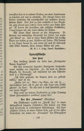 119-136, Sprachkünste - Humor im Felde