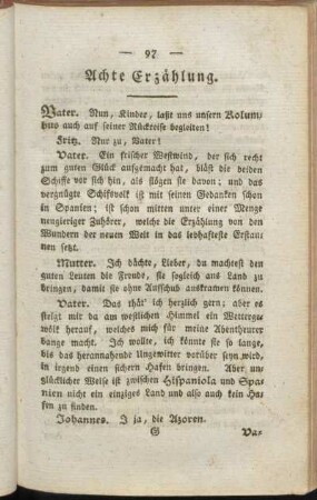 Achte Erzählung