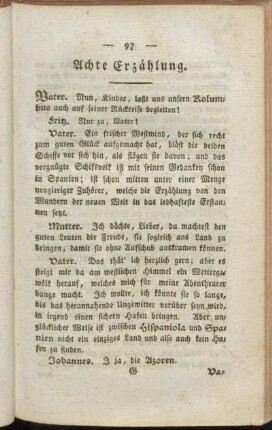 Achte Erzählung