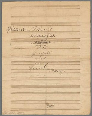Volkswehr-Marsch, Klavier. - BSB Mus.Schott.Ha 9430-4