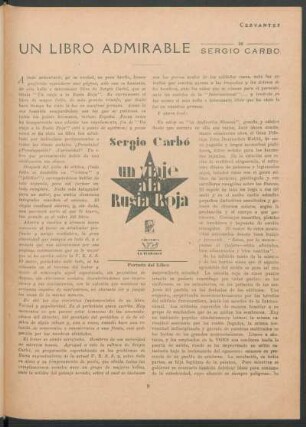 Un libro admirable de Sergio Carbó