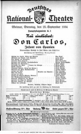 Don Carlos, Infant von Spanien