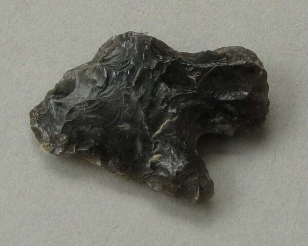 Arrowhead made from obsidian