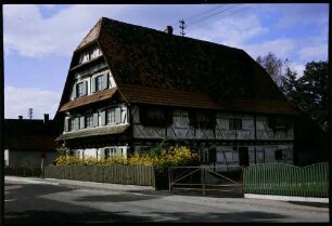 Schwarzach: Hanauerland Häuser, altes Fachwerkhaus