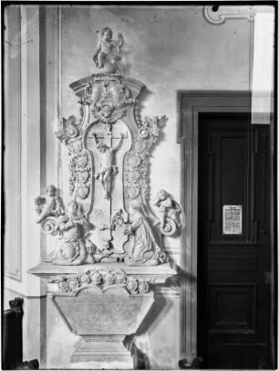 Messelhausen Katholische Sankt Burkhard Kirche Epitaph Johann Franz Zobel von Giebelstadt (gestorben 1732)