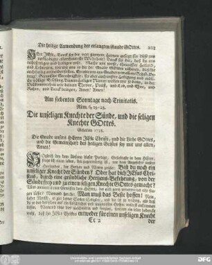 Am siebenten Sonntage nach Trinitatis. Röm. 6, 19-23. Die unseligen Knechte der Sünde, und die seligen Knechte Gottes.
