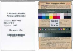 Entnazifizierung Carl Reumann , geb. 05.01.1881 (Elektromeister)