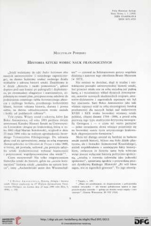 N.S. 1.1995: Historia sztuki wobec nauk filologicznych