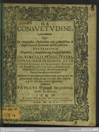 De consuetudine axiomata