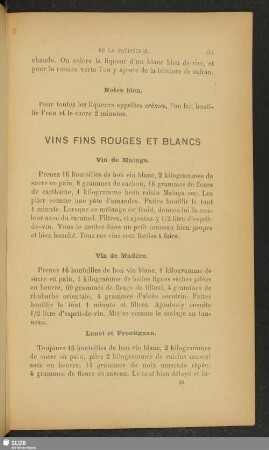 Vins fins rouges et blancs