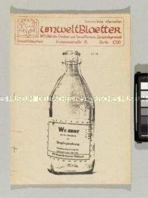 Informationsblatt des Friedens- und Umweltkreises der Zionskirchgemeinde Berlin, Umweltbibliothek - Sachkonvolut