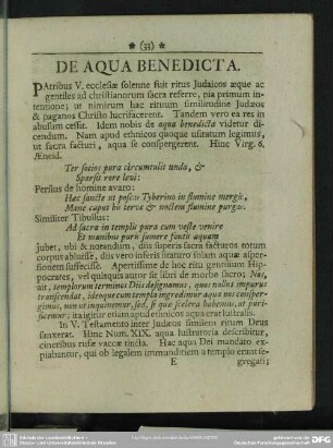 De Aqua Benedicta