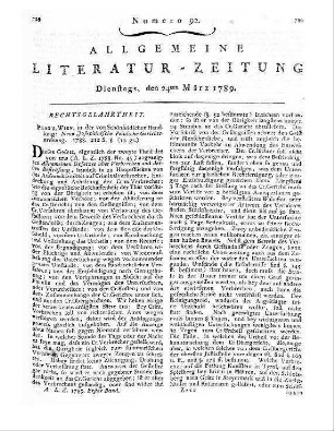 Langbein, August Friedrich Ernst: Gedichte / von August Friedrich Ernst Langbein. - Leipzig : Dyk, 1788