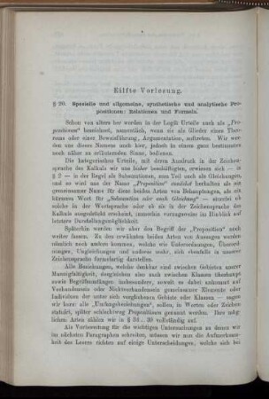 Eilfte Vorlesung [§§ 20-22]