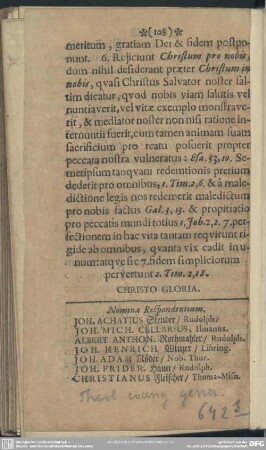 Nomina Respondentium