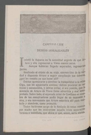 Capítulo LXIX - Deseos irrealizables