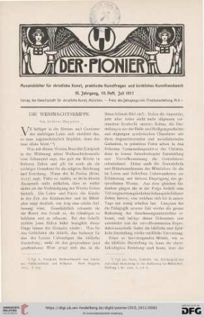10. Heft, Juli 1911