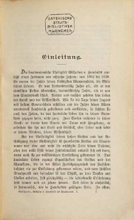 Wilhelm von Humboldt als Staatsmann, 1. Bis zum Ausgang des Prager Kongresses