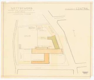 Berufs- und Handelsschule, Cottbus: Lageplan 1:500