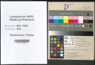 Entnazifizierung Frieda Kretschmer , geb. 05.03.1888 (Lehrerin)