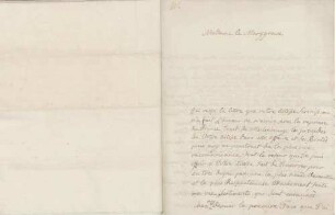 David Wemyss an Karoline Luise von Baden (Montbéliard)