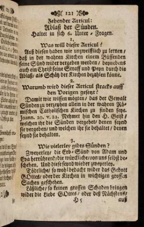 121-122, 10. Ablaß der Suenden