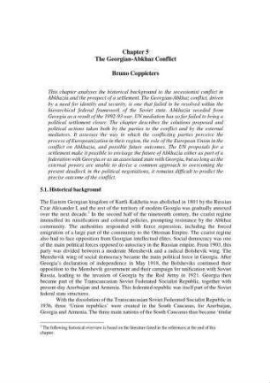 The Georgian-Abkhaz conflict