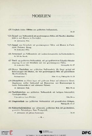 Mobilien (Nr. 673-765)