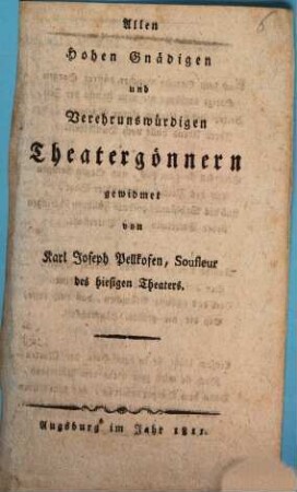 Augsburger Theater-Journal. 1811 = 6