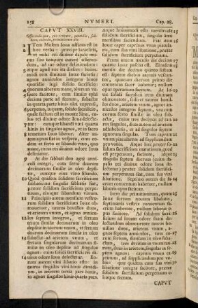158-167, Caput XXVIII - XXXVI