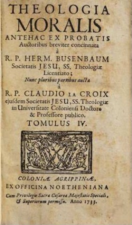 Theologia Moralis, 4