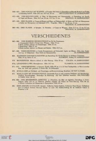 Verschiedenes (Nr. 863-881)