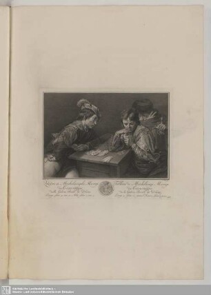 Die Falschspieler (gestochen als Michelangelo Merisi da Caravaggio, gen. Caravaggio)