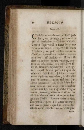Sect. 26. [De Miraculis.]