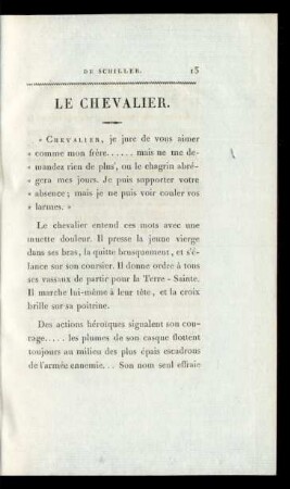 Le Chevalier.